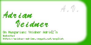 adrian veidner business card